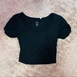 pacsun black crop top